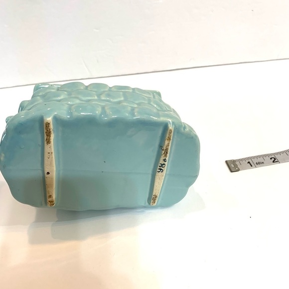 Blue Wishing Well with Elf Pixie Planter Vintage - Picture 4 of 7